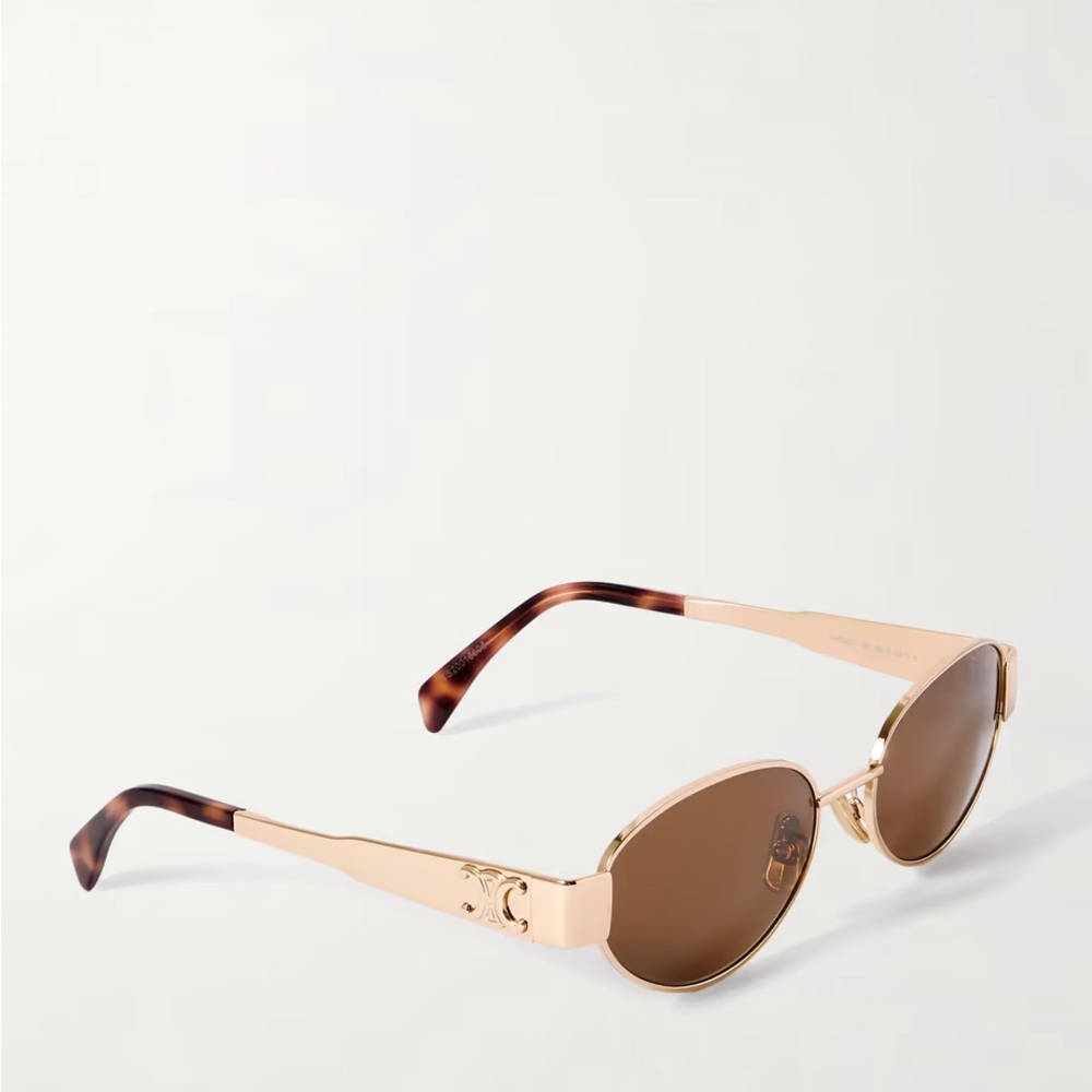 Celine Rose Gold, Brown lense Sunglasses - Picture 3 of 4